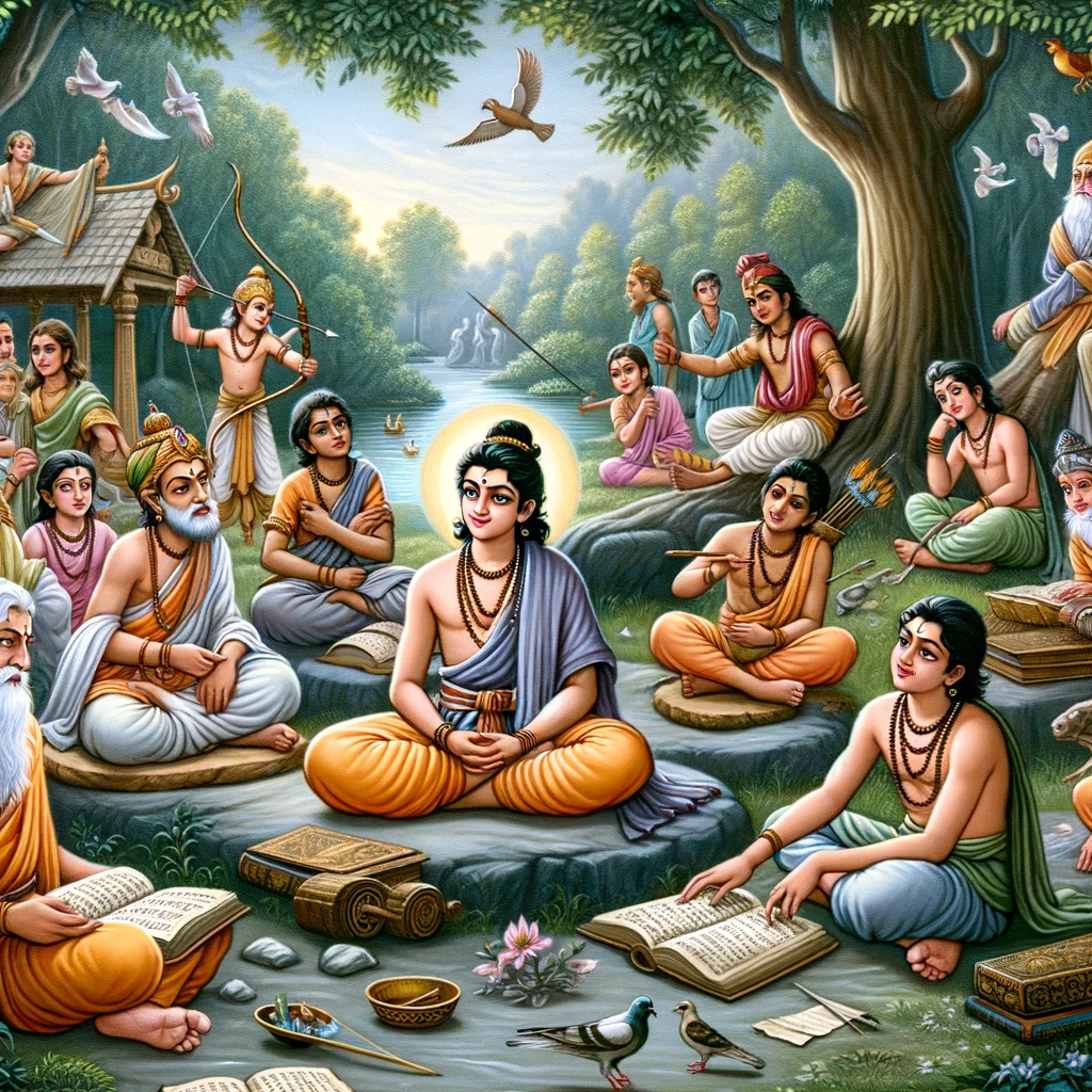 The Reign of Prahlada in the Gurukula